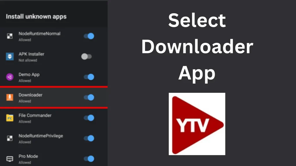 Select Downloader App for Smart Android TV
